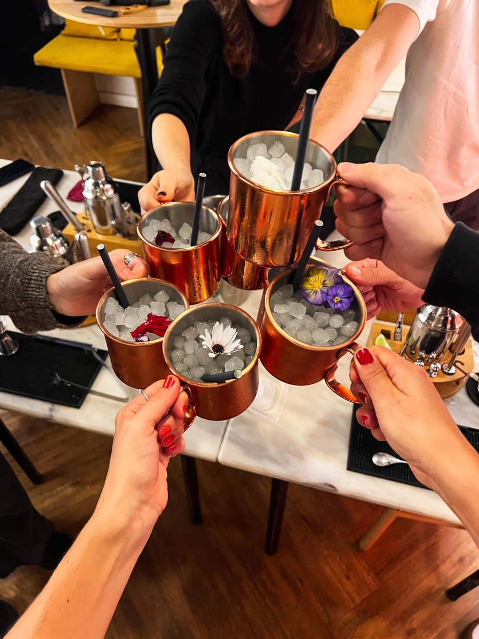 Brinde com Moscow Mules